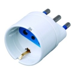 Adattatore Schuko Bianco 16A (No Blister)