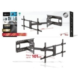 ELB-4380/3 - Supporto universale per flat-tv 43"-80" - kg 50 - fino a 1015mm dal muro - 2 bracci - 3 snodi