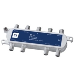 PTR8 - Partitore Antenna Connettore F 8 Uscite