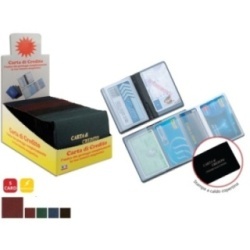 Portacard In Pvc Espanso Sergè Spessore 1,2 Mm A 5 Scomparti, Expo 24 Pz