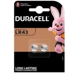 Batteria Duracell LR43 1,5 Volts Bl2 Conf 10Pz