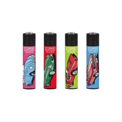 Accendino Clipper Large "Vintage Cars" Confezione 48 Pezzi