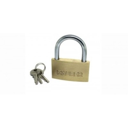 Lucchetto In Ottone Maurer 2.5 Cm + 3 Chiavi