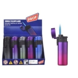 Accendino Prof Turbo Dual Color Metal Spray Grenade 20Pz