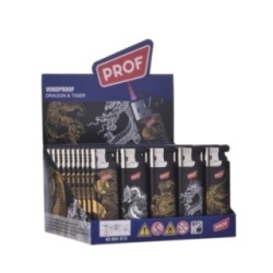 Accendino Antivento Prof "Tiger & Dragon" 50Pz