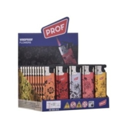 Accendino Antivento Prof 3D Effect Flowers Dl 50