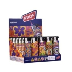 Accendino Antivento Prof "Hippie Style" 50 Pz