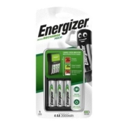 Caricatore Energizer Per Batterie Ricaricabili + 4 AA 2000Mah