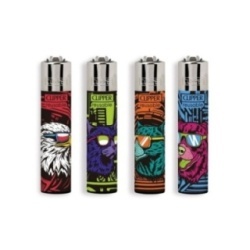 Accendino Clipper Large "Cool Animals" Confezione 48 Pezzi