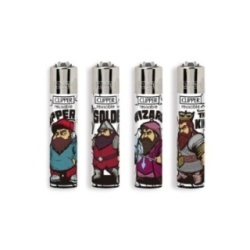 Accendino Clipper Large "Dwarf Clan ” Confezione 48 Pezzi