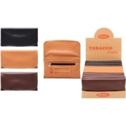 Astuccio Porta Tabacco Xl In Pelle Black & Brown Conf 12 Pz