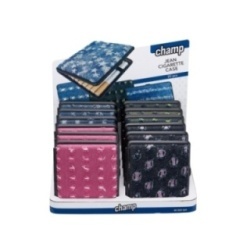Porta Sigarette Champ Rivestito Jeans Per 20 Sigarette Conf 12 Pz