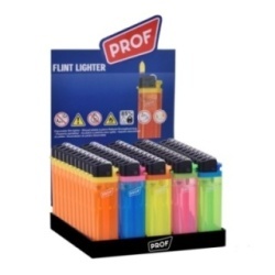 Accendino Prof A Pietrina Color Translucent 50 Pz Tipo 2