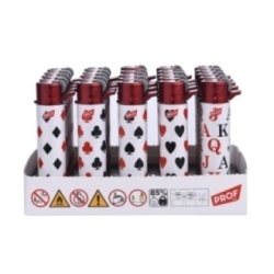 Accendino Prof Flint Big Playing Card 25Pz