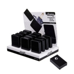 Accendino Metal Champ Blackmat Benzina Conf 12 Pz