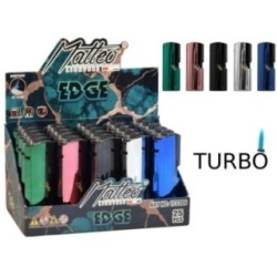 Accendino Turbo Metal Case Matteo Spectrum Conf 25 Pz