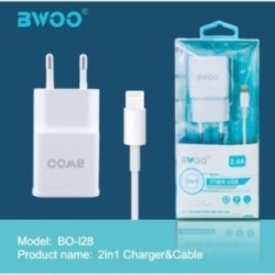Caricatore Muro Usb 2,4A + Cavo Lightning (Iphone)